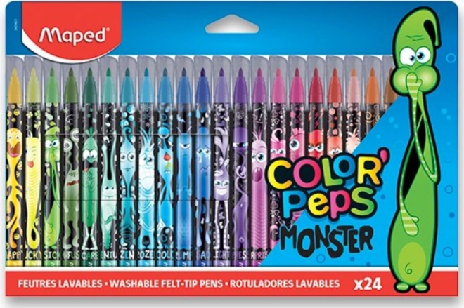 Maped fixy Color'Peps Monster, 24 χρώματα