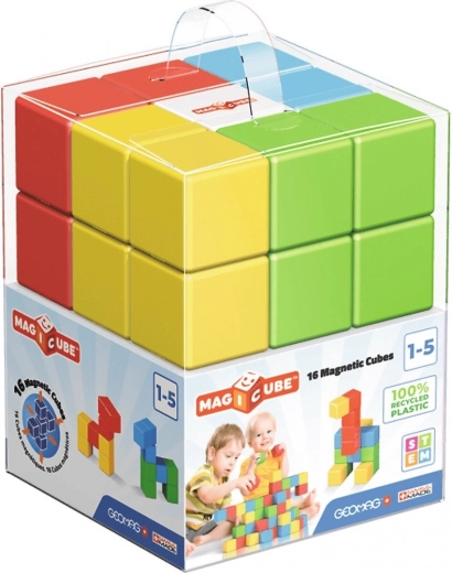 Μαγνητικά δομικά κυβάκια MAGICUBE 16 τεμ. – ανακυκλωμένο πλαστικό