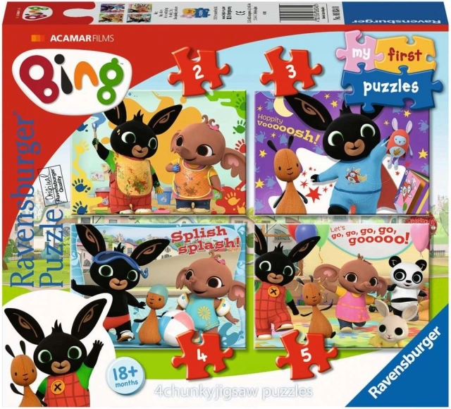 Τα πρώτα μου παζλ Bing – διασκέδαση με φίλους 4σε1 (2–5 κομμάτια) RAVENSBURGER