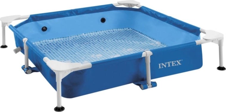 Πισίνα σκύλων με σκελετό 152 × 152 × 31 cm με βαλβίδα αποστράγγισης