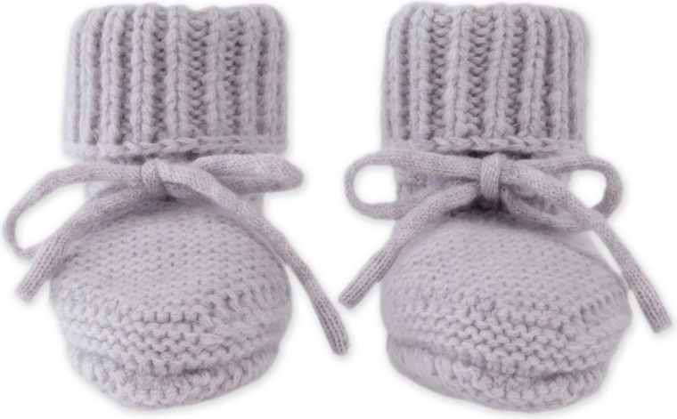 Lodger πλεκτά παπουτσάκια merino storm 6–12 μηνών