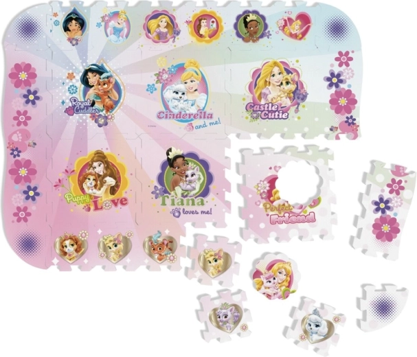 Αφρώδες χαλάκι-παζλ Disney Princess 120 × 90 cm
