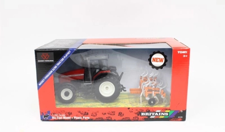 Britains Massey Ferguson 6290 τρακτέρ με καλλιεργητή 1:32