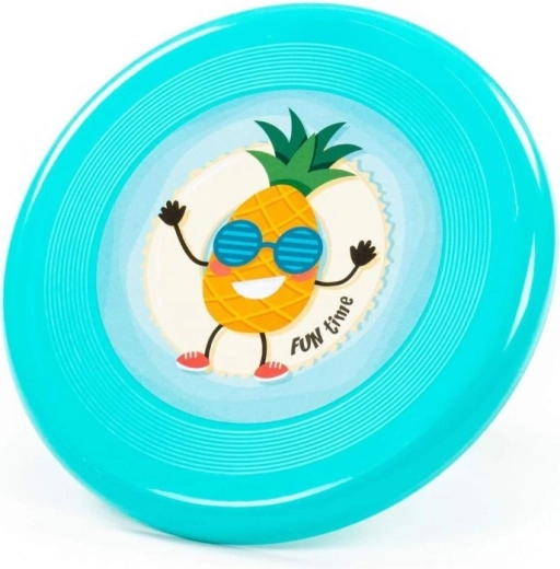 Ιπτάμενος δίσκος frisbee με μοτίβο ανανά, τιρκουάζ - 1 τεμάχιο