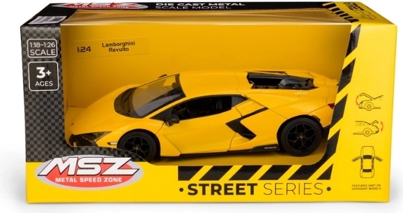 Μοντέλο αυτοκινήτου Lamborghini Revuelto 1:24 κίτρινο