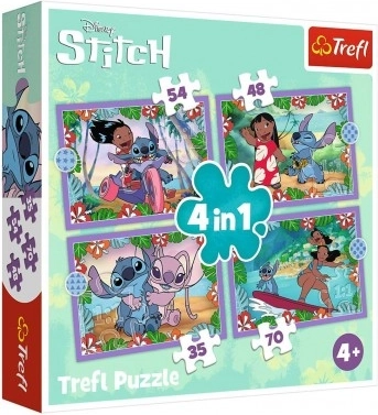 Παζλ Lilo & Stitch 4σε1 Τρελή μέρα Trefl
