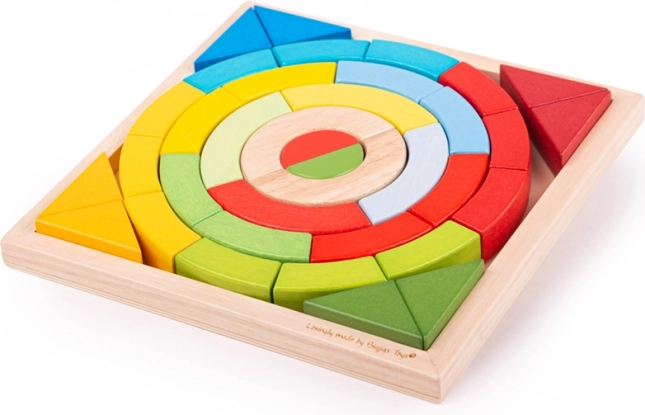 Bigjigs Toys ξύλινα στοίβαζόμενα τόξα και τρίγωνα