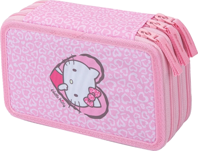 Baagl σχολική τριώροφη κασετίνα Hello Kitty Sweet Leopard (GRS)