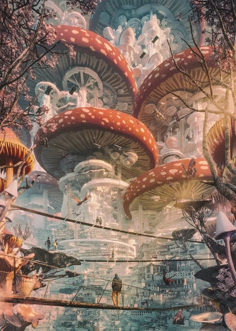 Παζλ Future Cities: Γη των μανιταριών 1000 κομμάτια