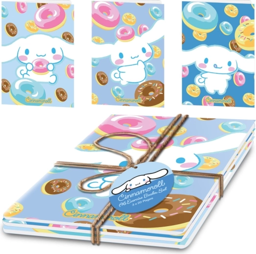 Cinnamoroll σετ τετραδίων A5 (3 τεμ.)