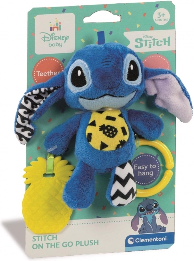 Λούτρινο STITCH για κρέμασμα με μασητικό και σφυρίχτρα