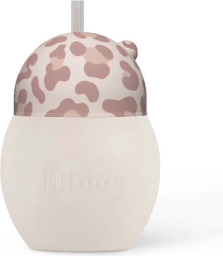 ÉLHÉE εκπαιδευτικό κύπελλο με καλαμάκι Coconut 240 ml Graouu Pink