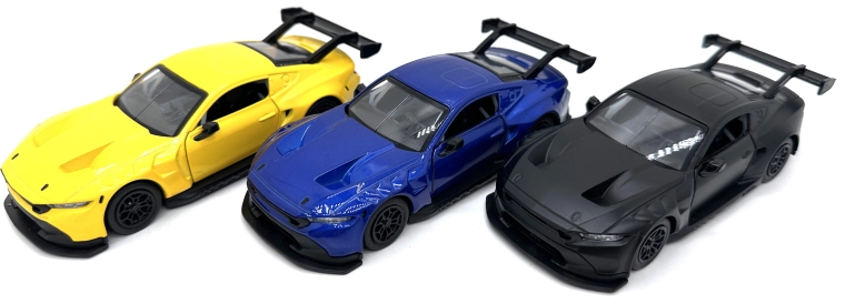 Μεταλλικό μοντέλο αυτοκινήτου Ford Mustang GT3 (2024) με φώτα και ήχους