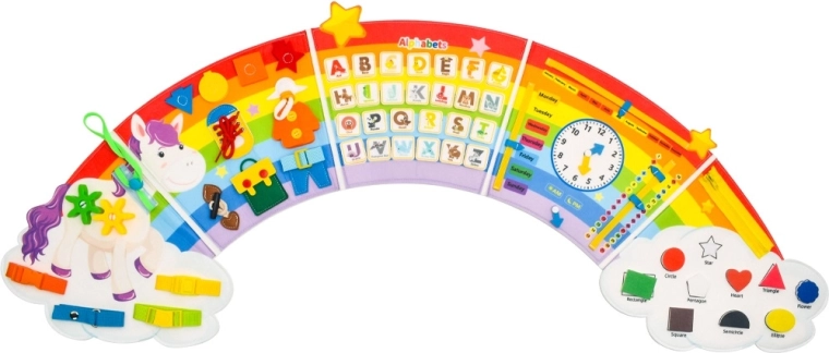 2Kids Toys μαλακό activity board ουράνιο τόξο με σύννεφα - 1 τεμάχιο