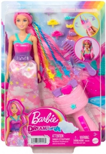 Barbie Πριγκίπισσα με κομμωτικό μηχανισμό για στριφτές τούφες
