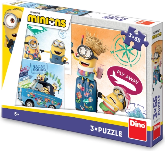 Παζλ Dino Minions 3×55 κομμάτια