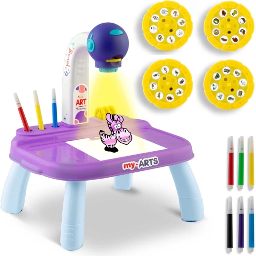 Παιδικός προβολέας ζωγραφικής Ricokids – μωβ