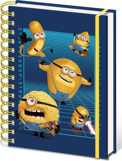 Σπιράλ μπλοκ A5 2024 με μοτίβο Minions