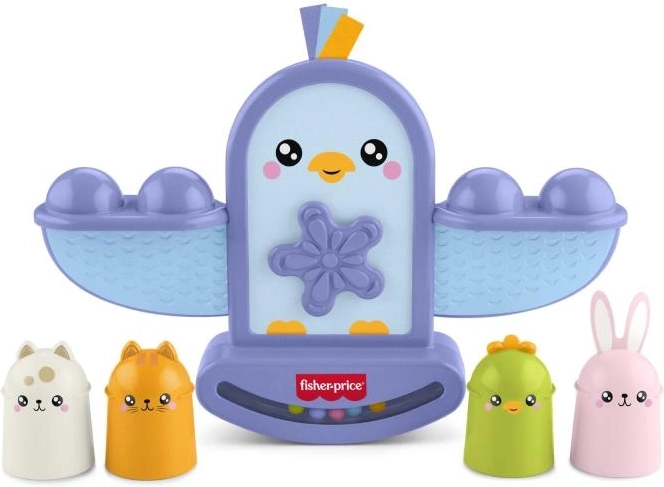Fisher-Price κουνιστό πουλάκι με ζωάκια για στοίβαξη