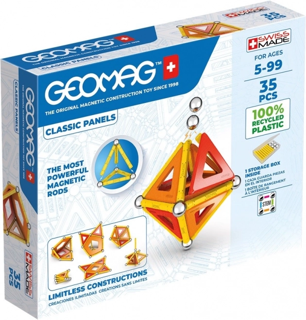 GEOMAG μαγνητικό κατασκευαστικό σετ classic panels 35 τεμάχια