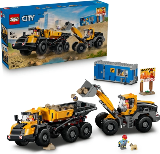 LEGO City Ανατρεπόμενο φορτηγό και τροχοφόρος φορτωτής