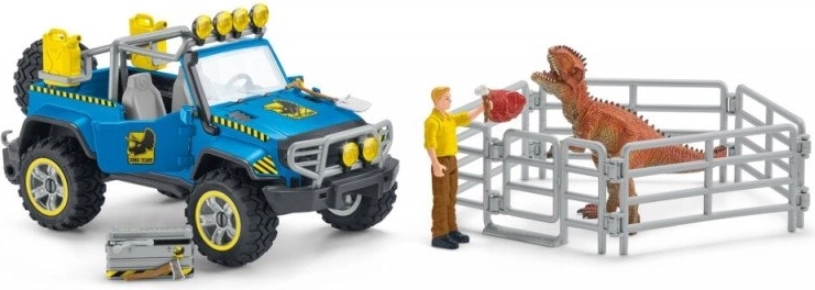 Schleich Dinosaurs όχημα εκτός δρόμου με περίφραξη για δεινόσαυρο