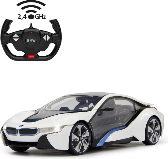 Τηλεκατευθυνόμενο αυτοκίνητο BMW i8 λευκό 1:14 με χειριστήριο 2,4 GHz