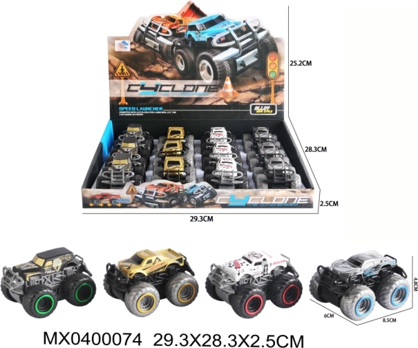 Μεταλλικό αυτοκίνητο 4x4 pull-back με ανοιγόμενες πόρτες