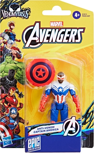 Hasbro Avengers φιγούρα Κάπτεν Αμέρικα Anti‑Venom 10 cm