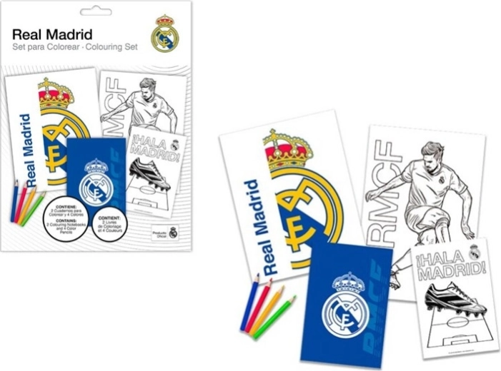 Βιβλίο ζωγραφικής με μαρκαδόρους REAL MADRID – δημιουργικό σετ για παιδιά
