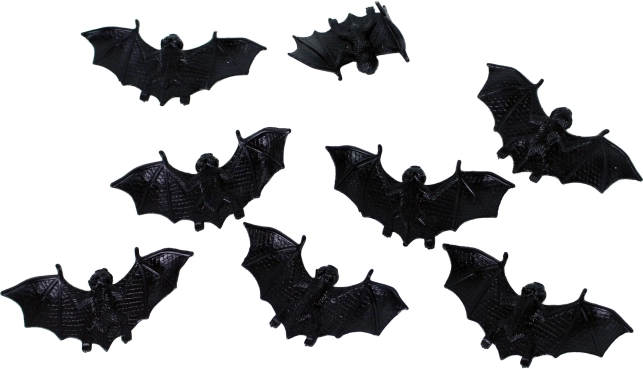 Διακοσμητικές πλαστικές νυχτερίδες για το Halloween