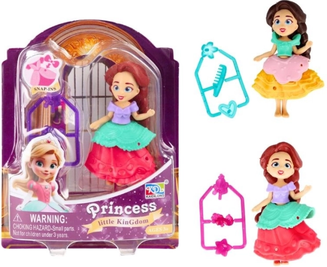 Κούκλα ντυσίματος Little Kingdom με αξεσουάρ, 8 cm
