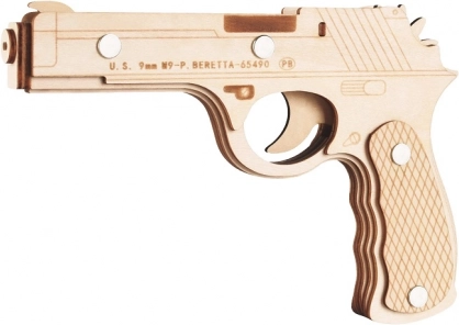 Ξύλινο 3D παζλ πιστόλι Beretta M9