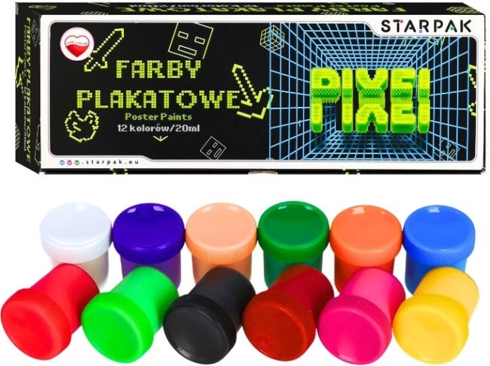 Πλακατ χρώματα Game Pixel 12 χρώματα