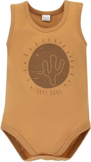 Παιδικό κορμάκι Pinokio Free Soul κίτρινο, μέγεθος 86
