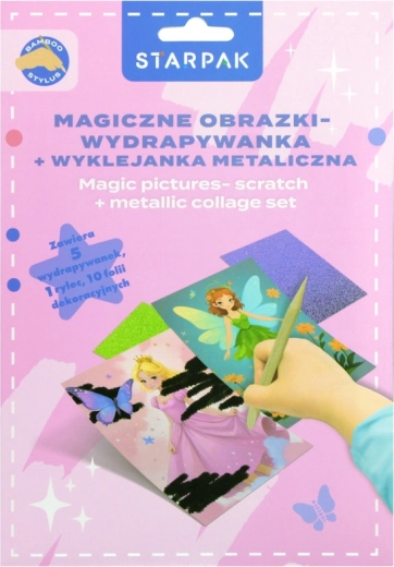 Σετ δημιουργικού ξυσίματος πριγκίπισσας για παιδιά