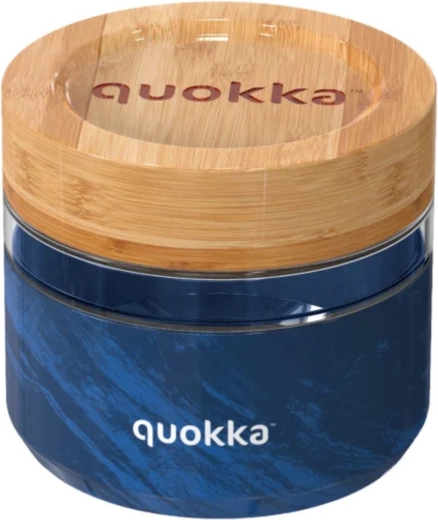 Γυάλινο δοχείο τροφίμων Quokka deli wood grain 500 ml