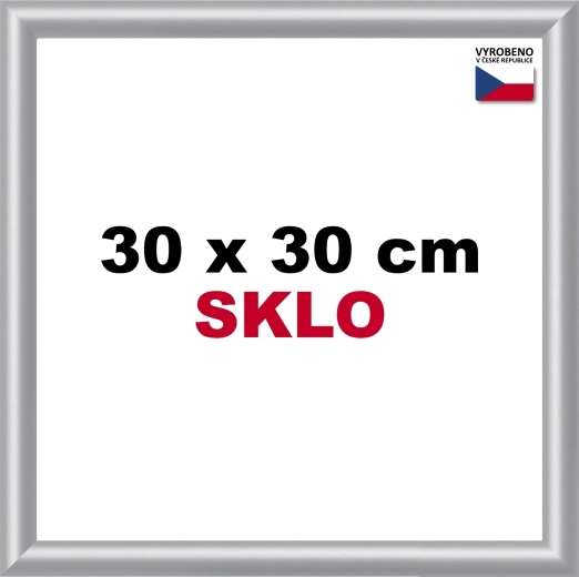 Πλαστική κορνίζα BFHM 30 × 30 cm σε ασημί χρώμα