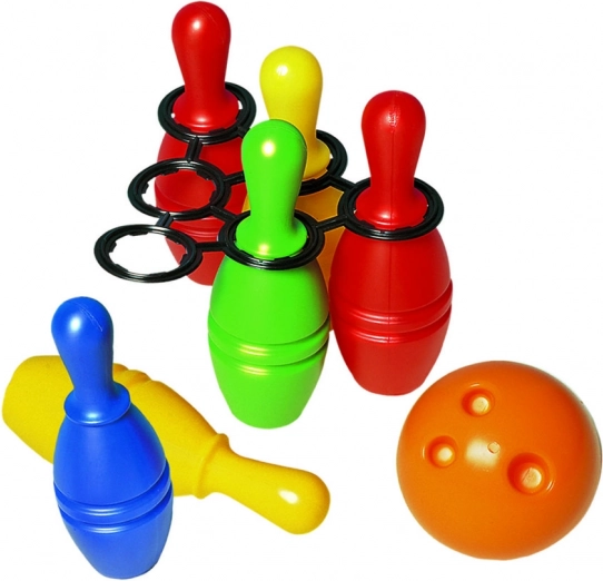 Παιδικό σετ BOWLING DOHÁNY – 6 κορύνες και μπάλα
