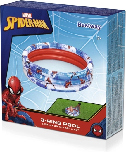 Φουσκωτή πισίνα με τρεις δακτυλίους MARVEL SPIDER-MAN 122 × 30 cm