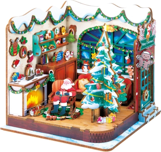 2Kids Toys 3D ξύλινο κιτ συναρμολόγησης Το εργαστήριο του Άγιου Βασίλη