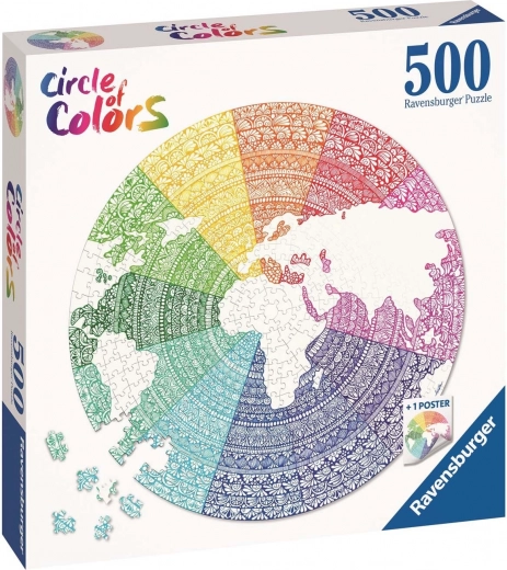Παζλ Ravensburger Μάνταλα – κύκλος χρωμάτων 500 κομμάτια