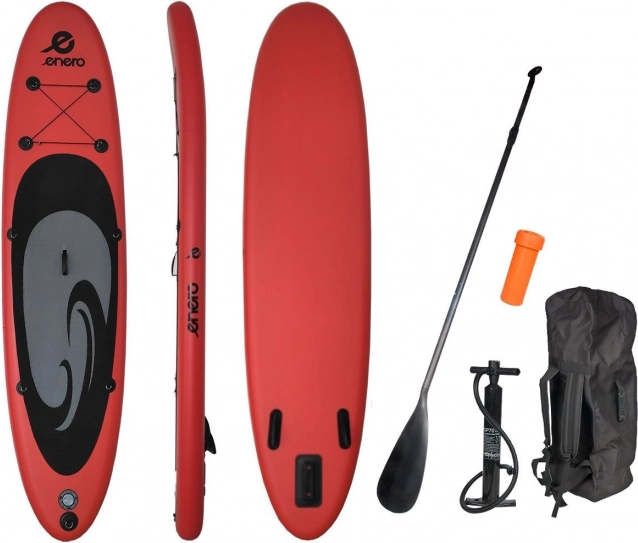 Paddleboard ENERO 320 cm κόκκινο-μαύρο-γκρι