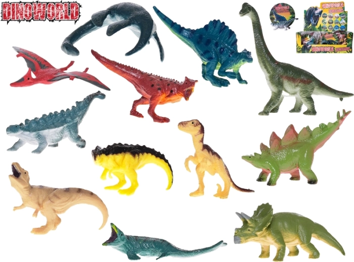 Dinoworld σετ φιγούρων δεινοσαύρων 12 τμχ, 8 εκ.
