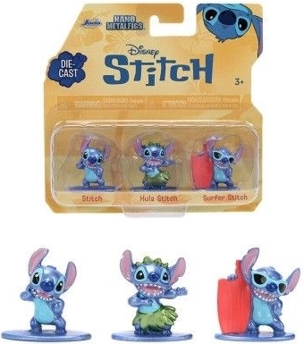 Μεταλλικές φιγούρες STITCH – σετ 3 τεμ. (4 cm) από Jada Toys