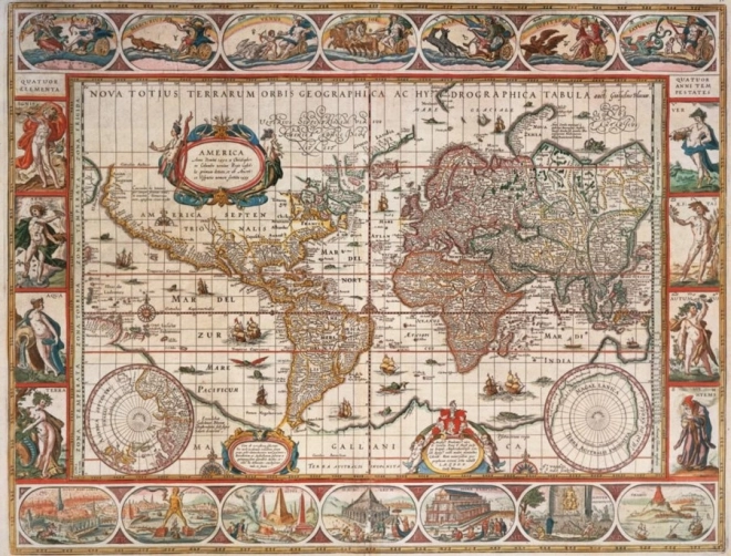 Παζλ Ravensburger Χάρτης του Κόσμου 1650 – 2000 κομμάτια