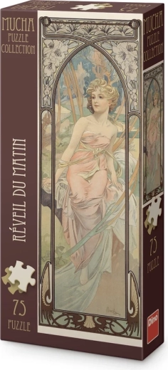 Πανοραμικό παζλ Dino Alfons Mucha – Ξύπνημα του πρωινού 75 κομμάτια