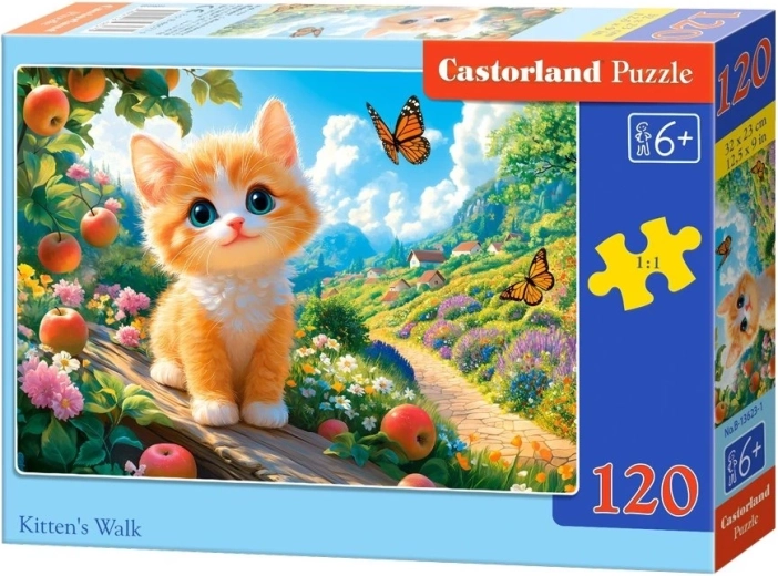 Παζλ Castorland γατάκι σε βόλτα (120 κομμάτια)