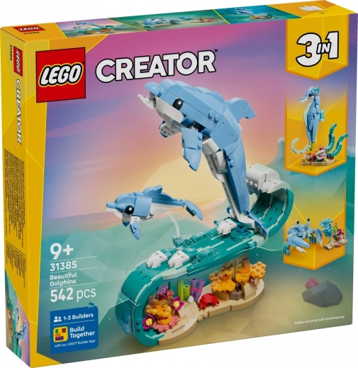LEGO Creator 3 σε 1 Θαλάσσια ζώα: υπέροχο δελφίνι
