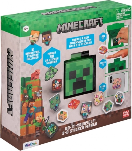 Minecraft 3D κατασκευαστής αυτοκόλλητων Creeper